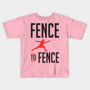 Fence to Fence (black) Kids T-Shirt